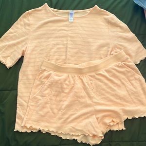 Womens Target: stars above orange pajama set